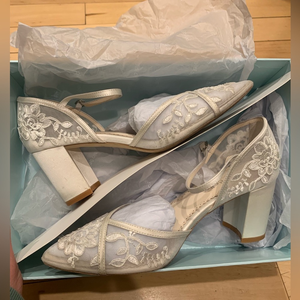 Bella Belle Abigail Floral Lace Heels